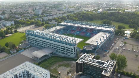 Birds-Eye-View-of-Wisla-Krakow-Football-Club-Home-Stadium