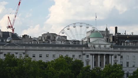 Feeling-dizzy-when-spinning-quickly-on-the-festival-wheel-in-Somerset-House,-London