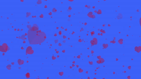 Heart-pop-up-Particle-Background-on-Blue-Screen-jp
