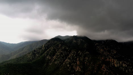 Gloomy-And-Cloudy-Sky-Over-Madera-Canyon-Near-Tucson-In-Arizona,-United-States