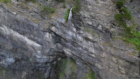 Climate-change-effecting-waterfall-reduced-water-on-mountain-area-of-Alps-in-Albania