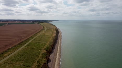 Drohnenvideo-Der-Küste-Von-Kent-Zwischen-Reculver-Und-Herne-Bay-In-Kent