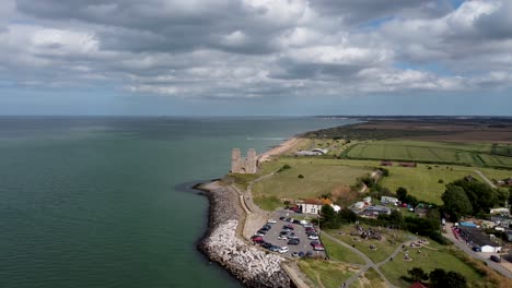 Drone-video-showing-the-Reculver-towers-in-the-distance