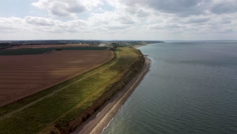 A-high-altitude-drone-video-showing-the-top-of-the-cliffs-at-Reculver-in-Kent