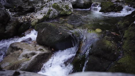 Flowing-Aller-river-stream-Asturias-Spain-in-epic-slow-motion