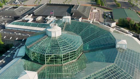 Aerial-of-Gaylord-Opryland,-Resort-and-Convention-Center-Hotel