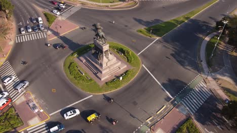 Justo-José-de-Urquiza-monument-in-Buenos-Aires-city,-Argentine