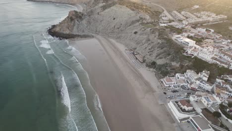 Playa-De-Burgau,-Algarve,-Portugal
