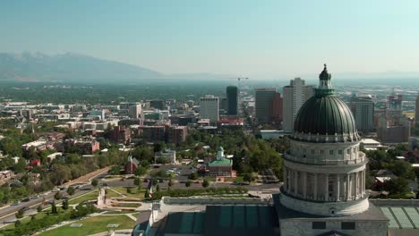 LEFT-TO-RIGHT-PANNING-OF-THE-GREAT-UTAH-STATE-CAPITOL-AND-SALT-LAKE-CITY-DOWNTOWN