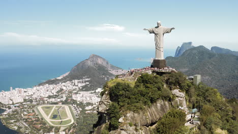 Approaching-the-monumental-Christ-the-Redeemer-Statue-on-the-Corcovado-Hill-in-Rio-de-Janeiro