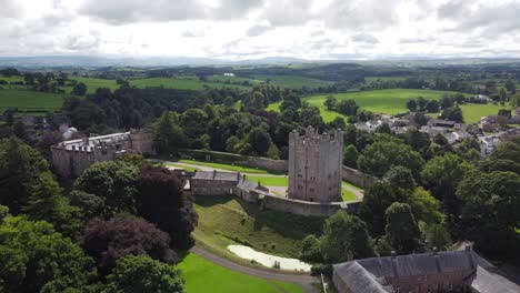 Appleby-Castle-Cumbria-England-rising-pan-Drone-footage-4k
