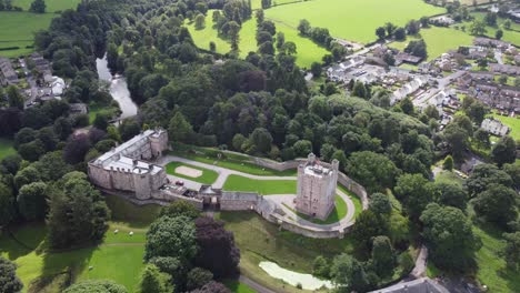 Appleby-Castle-England-overhead-aerial-footage-4K
