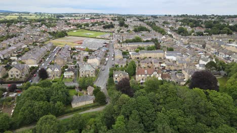 Barnard-Castle-market-town-in-Teesdale,-County-Durham,UK-aerial-pan