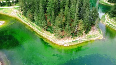 AREAL---Green-Lake-Styria-Austria---circling-shot-to-the-left