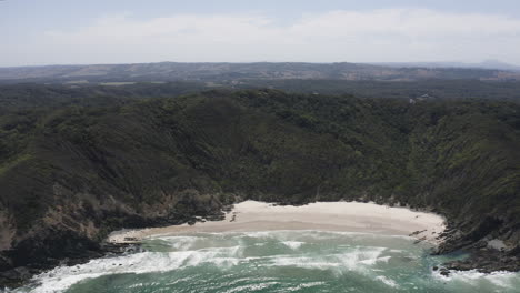 4k-Drone-shot-of-a-deserted-beach-in-Australia