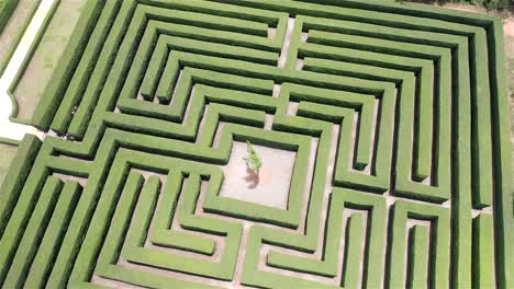 Aerial-shot-over-the-labyrinth-in-Cuevas-de-las-Maravillas-park-San-Pedro-de-Macoris-Dominican-Republic