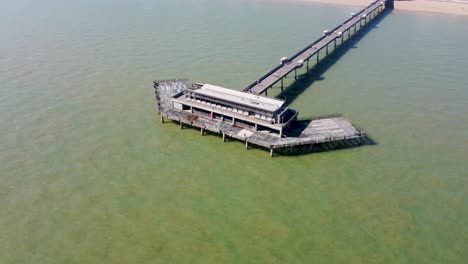 Aerial-Parallax-View-Of-End-Of-Deal-Pier-In-Kent