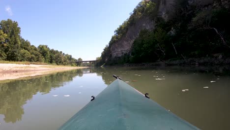 Kayak-En-El-Río-Nacional-Buffalo-Acantilados-Y-Reflejos-Escénicos