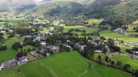 Grasmere-Village-Cumbria-England-Aerial-footage