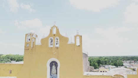 A-cross-in-the-church-of-Izamal-drone-aerial-view