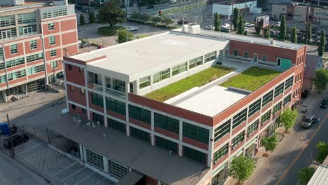 Grünes-Dach-Für-Nachhaltigen-Schutz-Der-Umwelt-In-Der-Städtischen-Innenstadt-Der-Usa