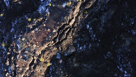 Residuos-Estériles-De-Lecho-De-Lava-En-El-Volcán-Del-Cráter-De-La-Puesta-Del-Sol