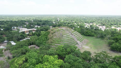 Drone-View-Izamal-Kinich-Kakmo-Pyramid
