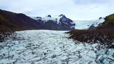 Drohnenansicht-Des-Svínafellsjökull-gletschers-Im-Skaftafell-naturreservat-In-Island