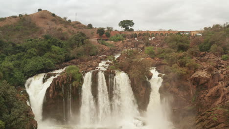 Flying-over-a-waterfall-in-kwanza-sul,-binga,-Angola-on-the-African-continent-13