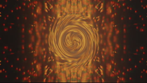 Abstract-yellow-and-red-vortex-warp-tunnel