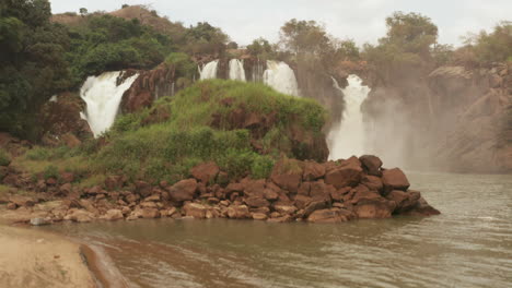 Flying-over-a-waterfall-in-kwanza-sul,-binga,-Angola-on-the-African-continent-11