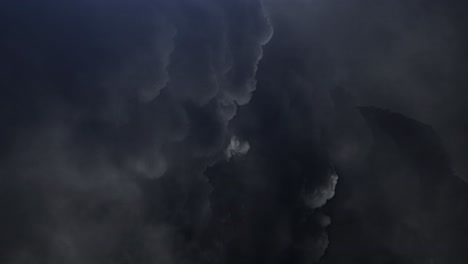 Timelapse-Gris-Oscuro-Y-Nubes-Cumulonimbus-En-Movimiento-En-El-Cielo,-Tormenta