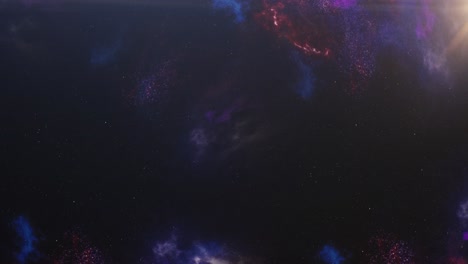 Fliegen-Durch-Orion-Weltraumnebel-Und-Sterne