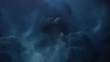 Gewitter-Im-Dunklen-Himmel-Und-Cumulonimbus-Wolken