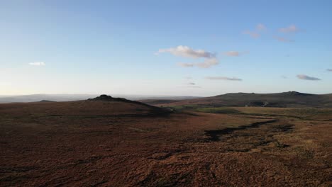 Heathland-Landscape-Of-Foggintor-Quarry.-Aerial-Dolly-Forward