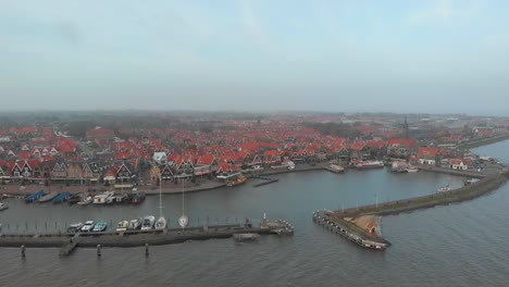 Port-of-Volendam-Fisherman-Boat-in-Netherlands-Port-CloseUp