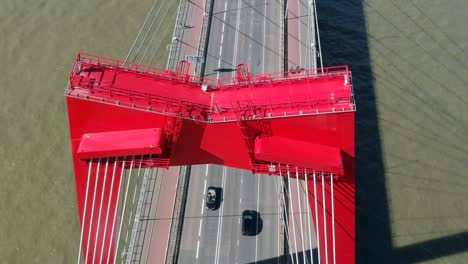 Aerial-Willemsbrug-Bridge-in-Rotterdam-Netherland