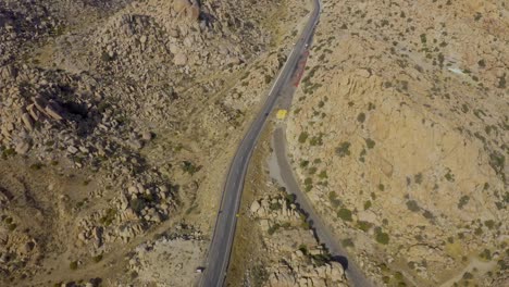 Aerial-View-of-the-Rumorosa-Road-in-Mexicali-Mexico-on-a-Sunny-Day
