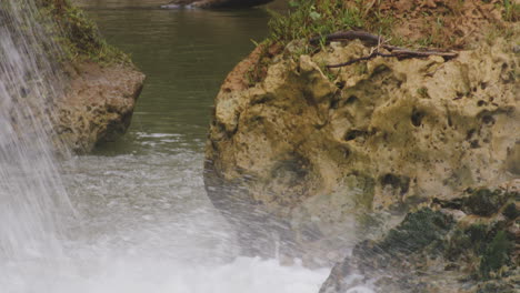 Foamy-Crashing-Water-From-Waterfalls-Of-Rio-Tanama-In-Puerto-Rico