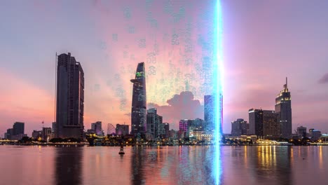 5g-logo-time-lapse-smart-city-skyline-of-metropolitan-big-city-with-skyscraper