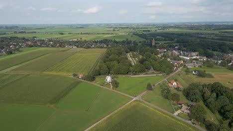 Jib-down-of-a-beautiful-rural-town-in-the-Netherlands
