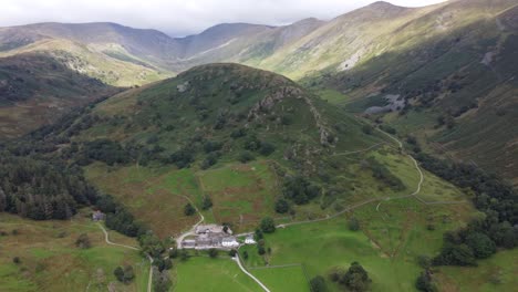 Stunning-landscape-Kirkstone-Pass-Lake-District-Cumbria-UK-Aerial-footage