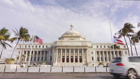 Statische-Ansicht-über-Das-Regierungsgebäude-Des-Kapitols-Von-Puerto-Rico-In-San-Juan