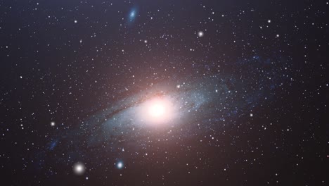 Galaxia-De-4k-Flotando-Con-Luz-Brillante-En-El-Centro-Del-Universo