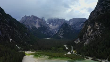 Dürrensee,-Dolomiten,-Nationalpark-Drei-Zinnen,-Südtirol,-Italien,-September