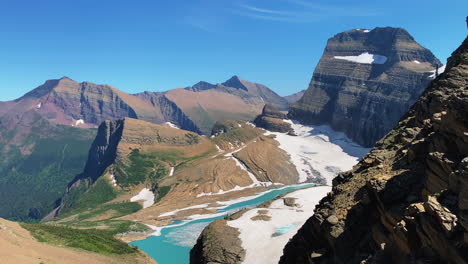 La-Majestuosa-Belleza-Del-Glaciar-Grinnell---Sendero-Del-Parque-Nacional-Glaciar-Capturado-Desde-La-Cima