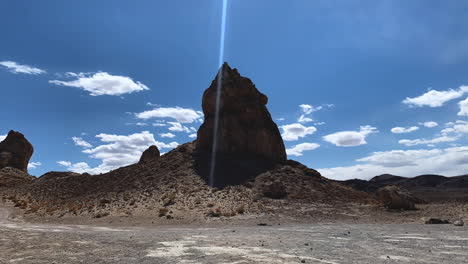 Time-lapse-of-towering-tufa-formations-at-day-at-Trona-Pinnacles-in-California
