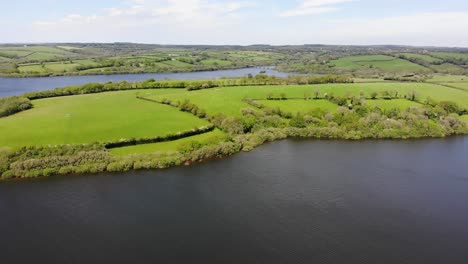 Aerial-View-Above-Roadford-Lake-In-West-Devon