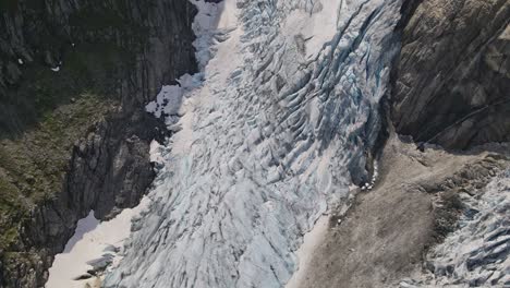 Einer-Der-Gletscherarme-Des-Buerbreen-gletschers-Von-Oben
