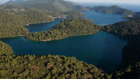 Mljet-National-Park---Forest-Covered-Island-In-Adriatic-Sea-At-Daytime-In-Croatia